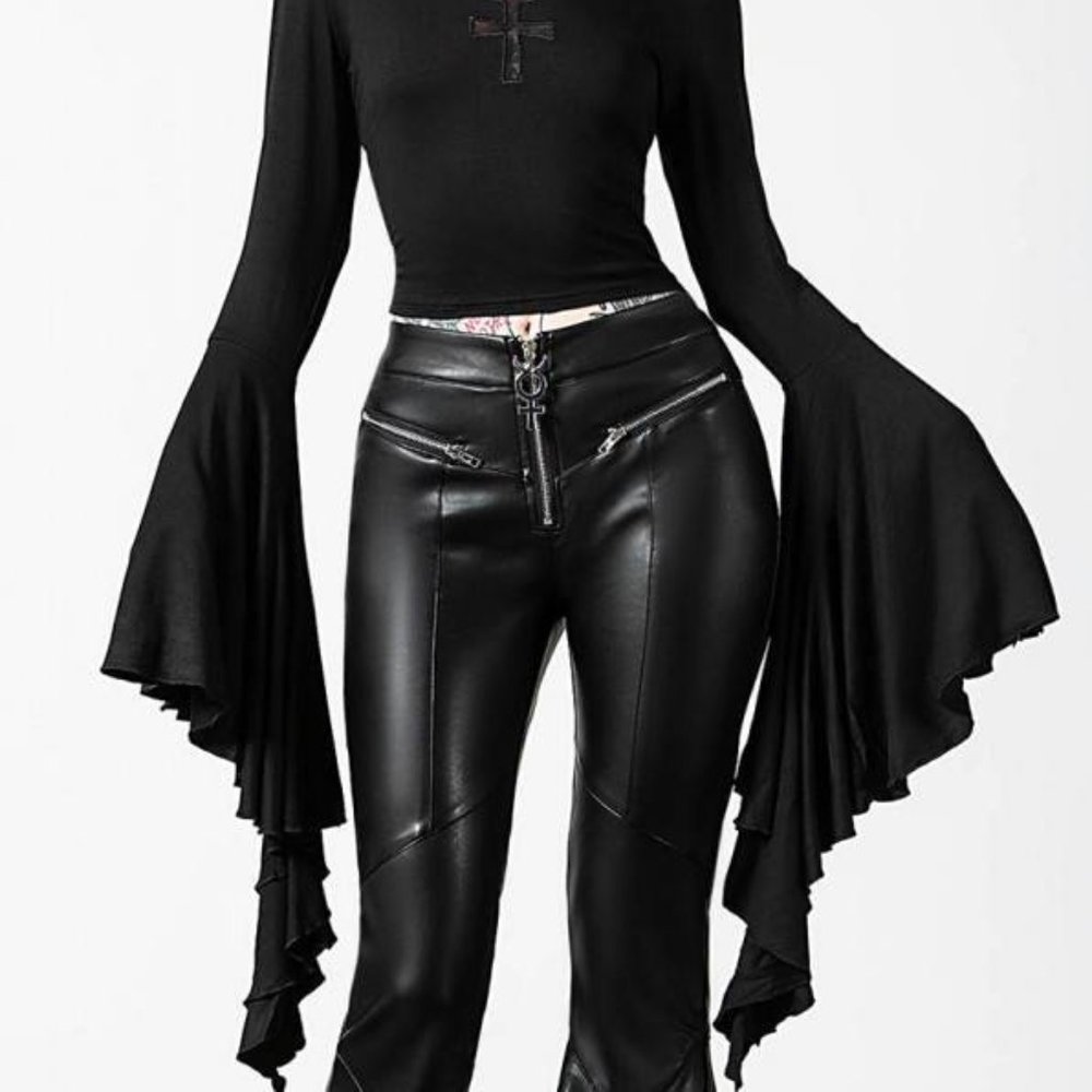 IN SEARCH OF: Killstar "Dark Nebula" Flared Trousers - Picture 3 of 7